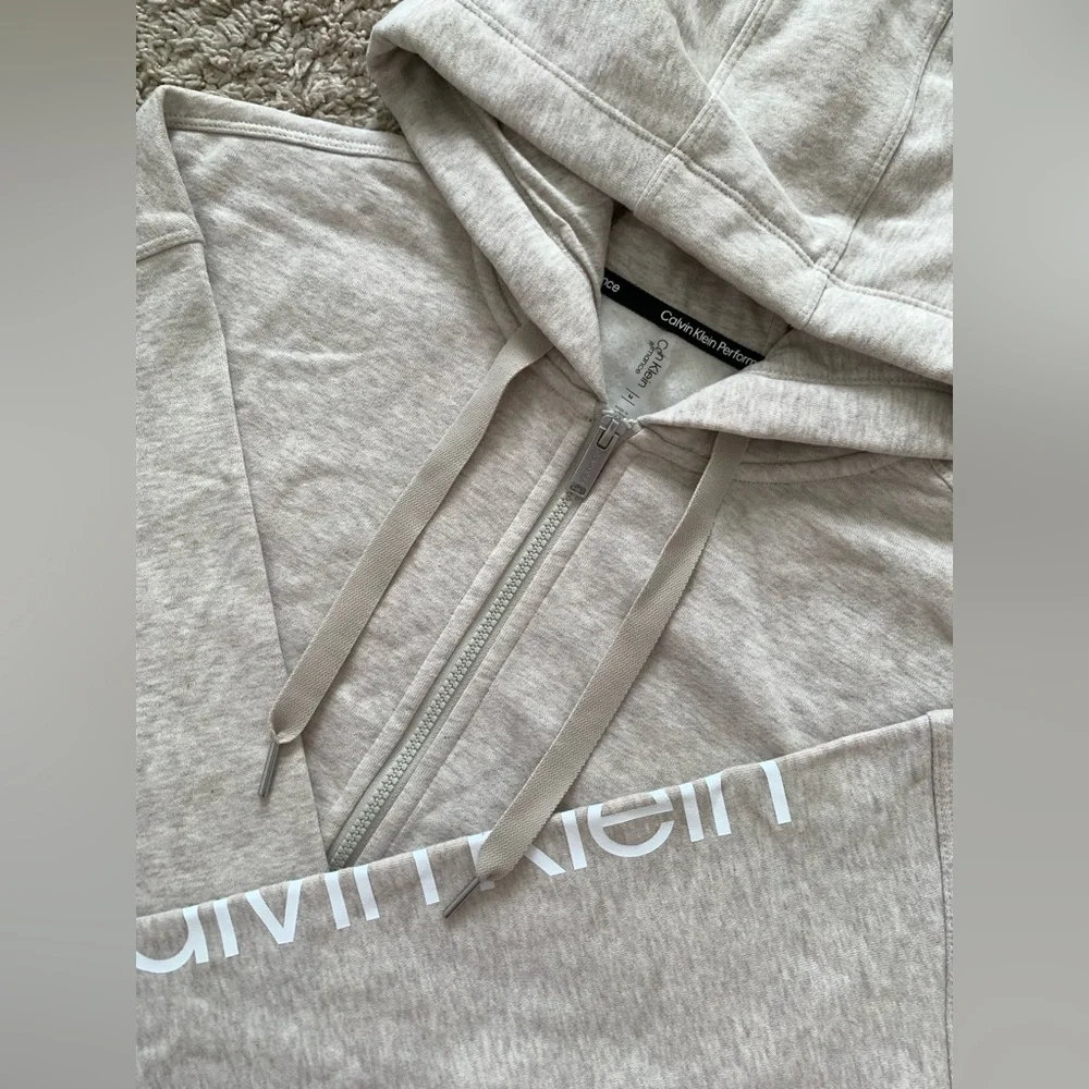 NWT Calvin Klein performance women’s jacket fleece hoodie size M - Picture 2 of 6